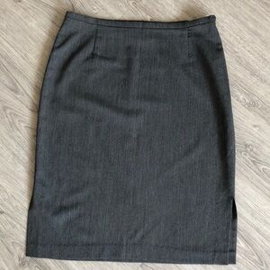 French Connection classic grey skirt with double side slit